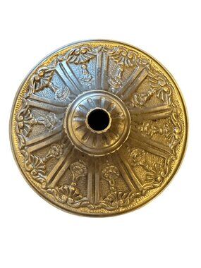 Antique Neoclassical Style Solid Brass Light Canopy